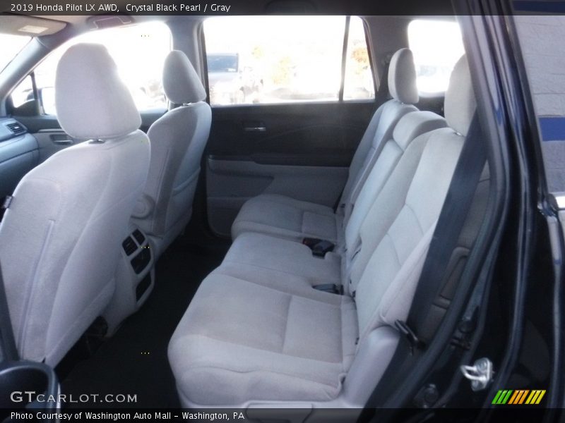 Crystal Black Pearl / Gray 2019 Honda Pilot LX AWD