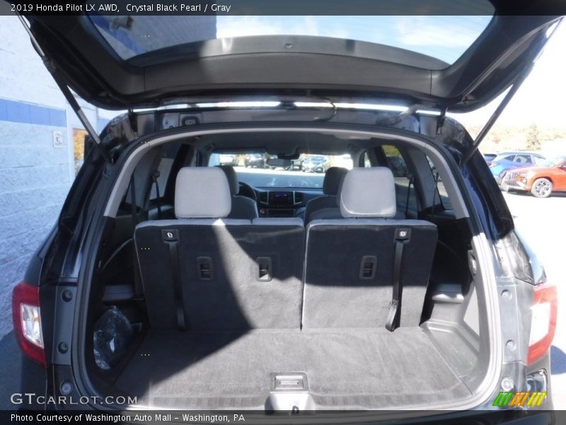 Crystal Black Pearl / Gray 2019 Honda Pilot LX AWD