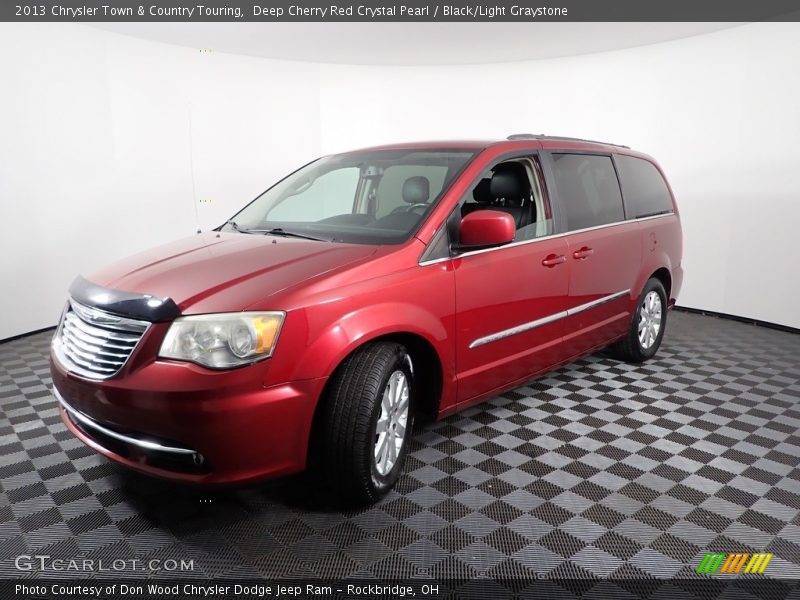 Deep Cherry Red Crystal Pearl / Black/Light Graystone 2013 Chrysler Town & Country Touring