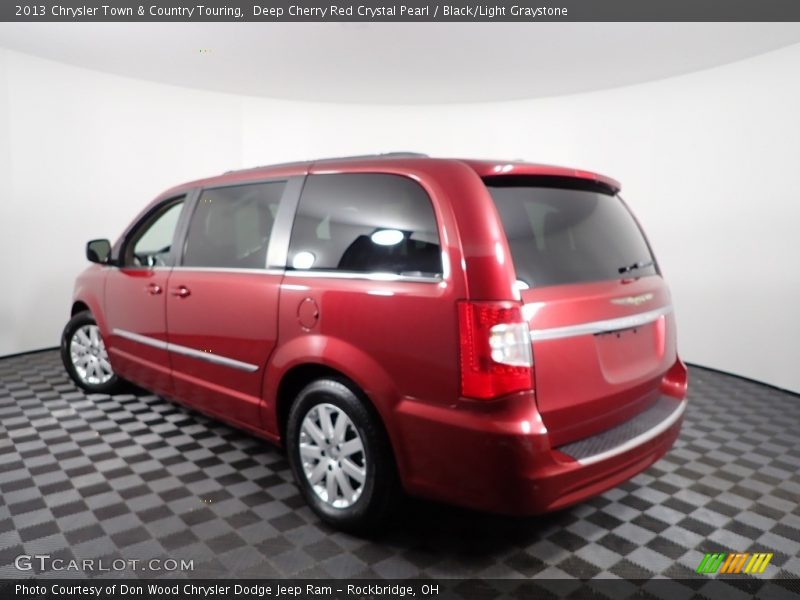 Deep Cherry Red Crystal Pearl / Black/Light Graystone 2013 Chrysler Town & Country Touring