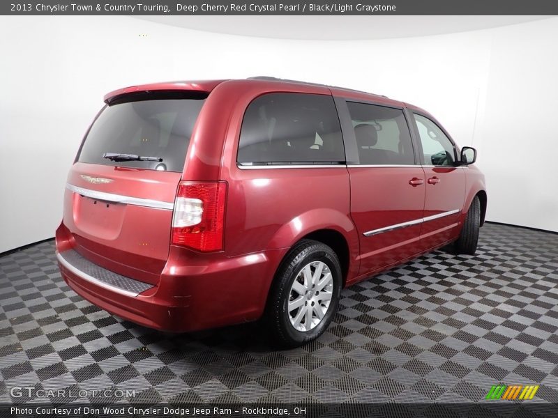Deep Cherry Red Crystal Pearl / Black/Light Graystone 2013 Chrysler Town & Country Touring