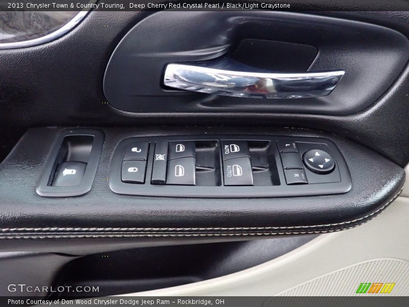 Deep Cherry Red Crystal Pearl / Black/Light Graystone 2013 Chrysler Town & Country Touring