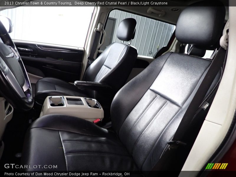 Deep Cherry Red Crystal Pearl / Black/Light Graystone 2013 Chrysler Town & Country Touring