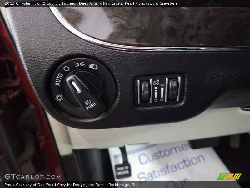 Deep Cherry Red Crystal Pearl / Black/Light Graystone 2013 Chrysler Town & Country Touring