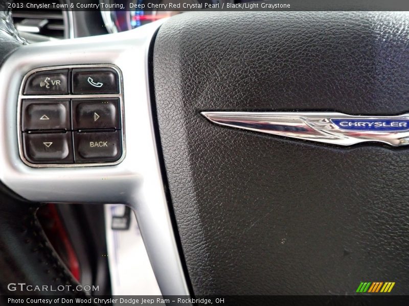 Deep Cherry Red Crystal Pearl / Black/Light Graystone 2013 Chrysler Town & Country Touring