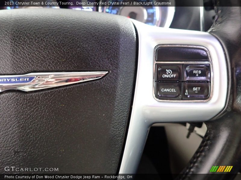 Deep Cherry Red Crystal Pearl / Black/Light Graystone 2013 Chrysler Town & Country Touring