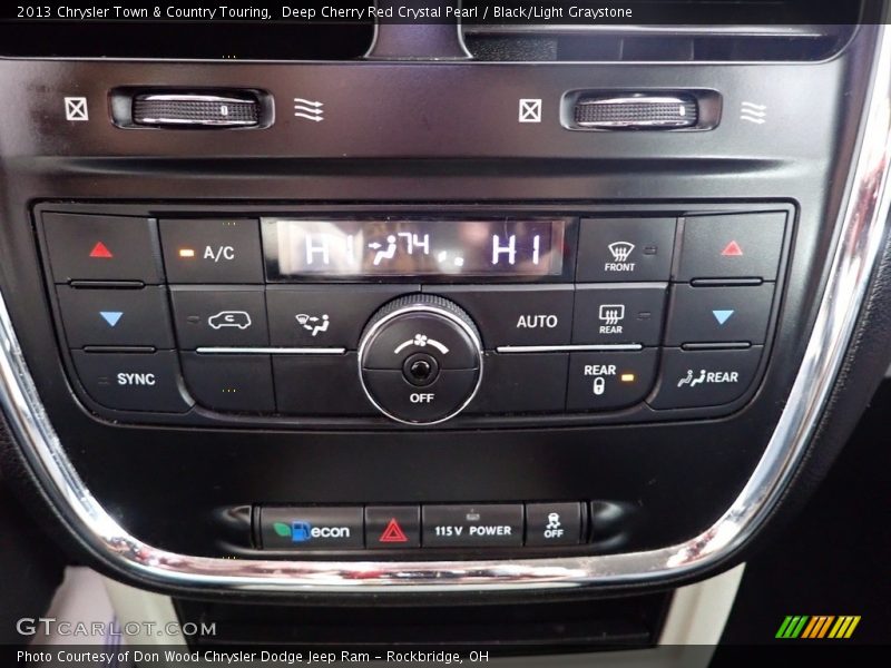 Deep Cherry Red Crystal Pearl / Black/Light Graystone 2013 Chrysler Town & Country Touring