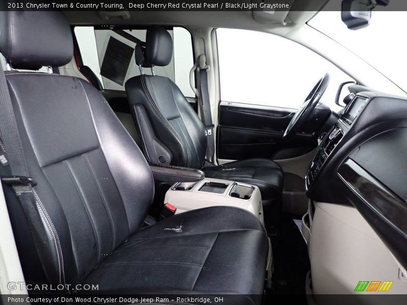 Deep Cherry Red Crystal Pearl / Black/Light Graystone 2013 Chrysler Town & Country Touring