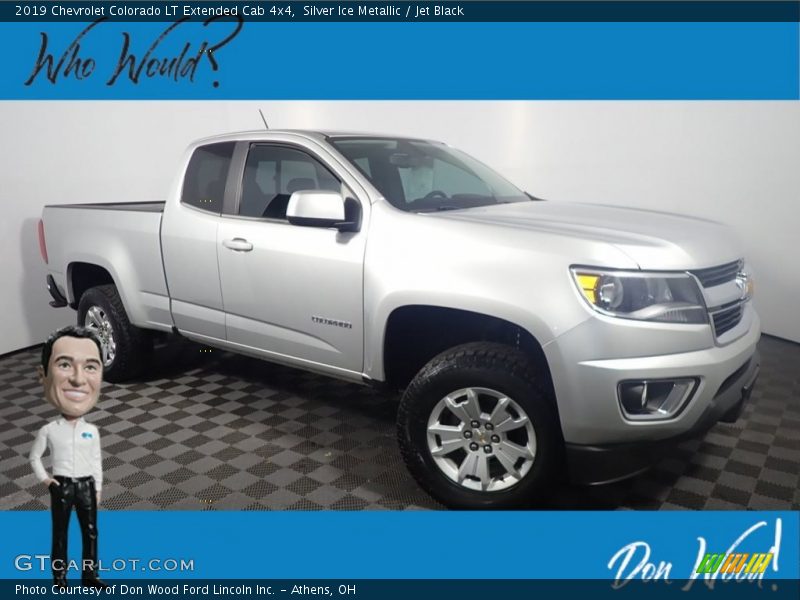 Silver Ice Metallic / Jet Black 2019 Chevrolet Colorado LT Extended Cab 4x4