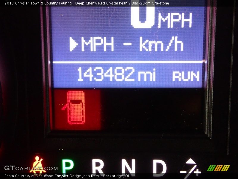 Deep Cherry Red Crystal Pearl / Black/Light Graystone 2013 Chrysler Town & Country Touring