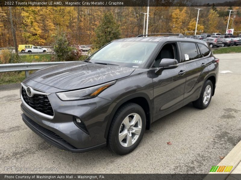 Magnetic Gray Metallic / Graphite 2022 Toyota Highlander LE AWD