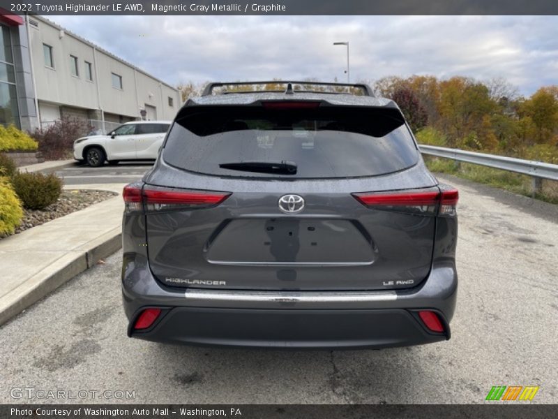 Magnetic Gray Metallic / Graphite 2022 Toyota Highlander LE AWD