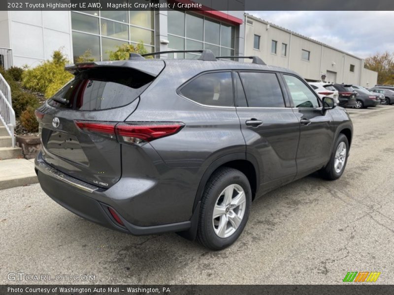 Magnetic Gray Metallic / Graphite 2022 Toyota Highlander LE AWD