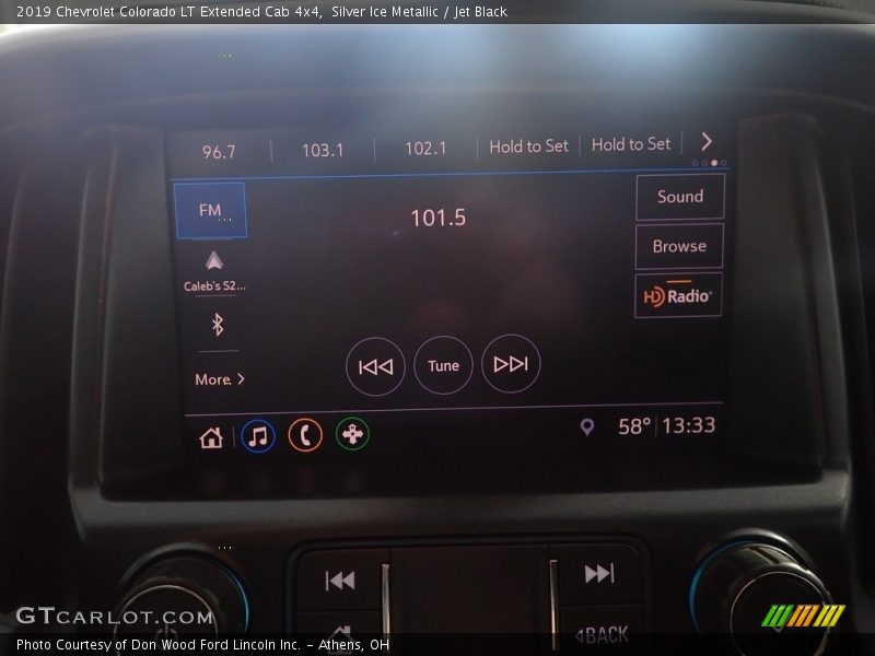 Silver Ice Metallic / Jet Black 2019 Chevrolet Colorado LT Extended Cab 4x4