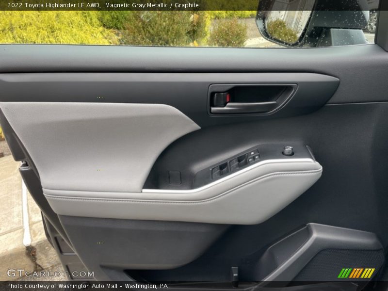 Magnetic Gray Metallic / Graphite 2022 Toyota Highlander LE AWD