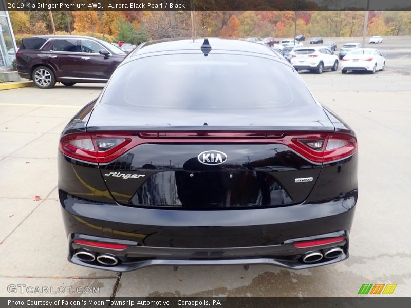 Aurora Black Pearl / Black 2019 Kia Stinger Premium AWD