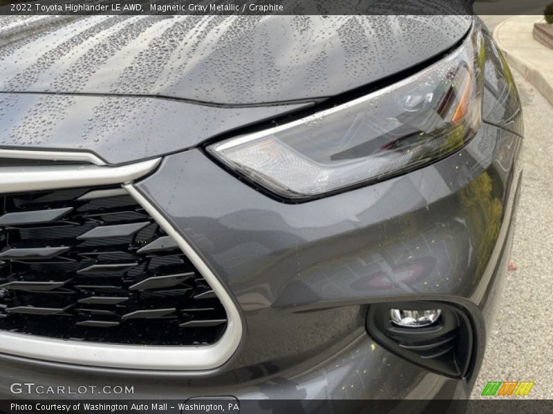 Magnetic Gray Metallic / Graphite 2022 Toyota Highlander LE AWD