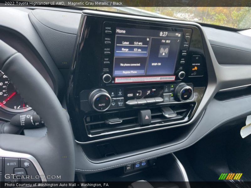 Magnetic Gray Metallic / Black 2022 Toyota Highlander LE AWD