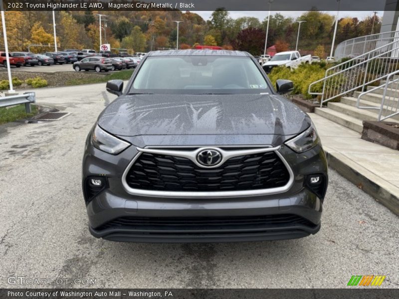 Magnetic Gray Metallic / Black 2022 Toyota Highlander LE AWD