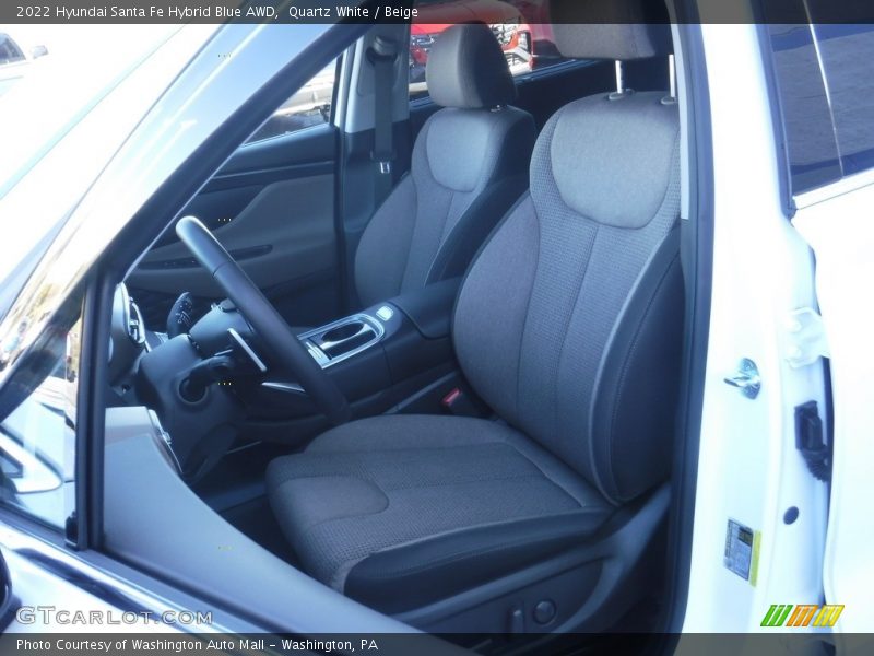 Quartz White / Beige 2022 Hyundai Santa Fe Hybrid Blue AWD