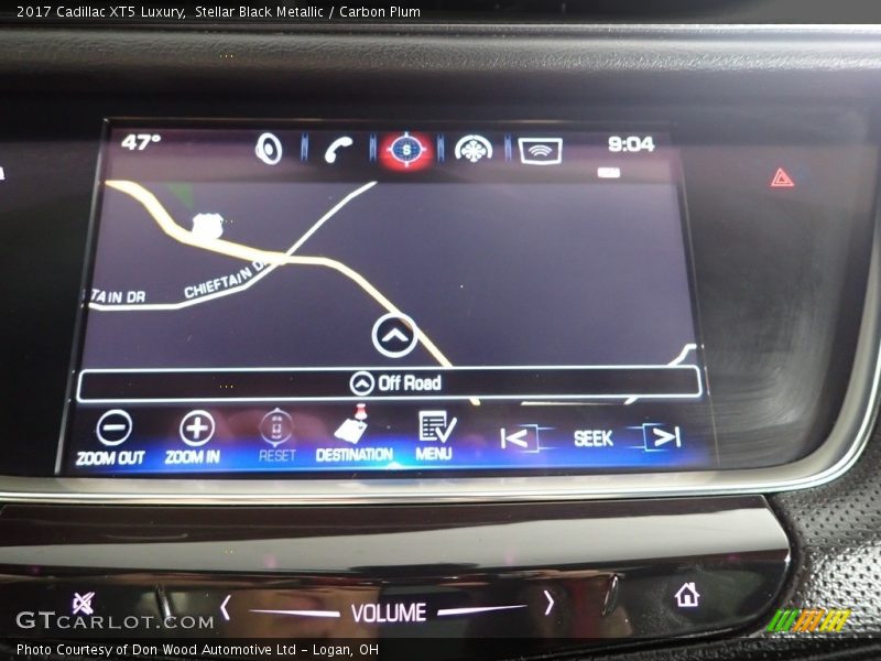 Stellar Black Metallic / Carbon Plum 2017 Cadillac XT5 Luxury
