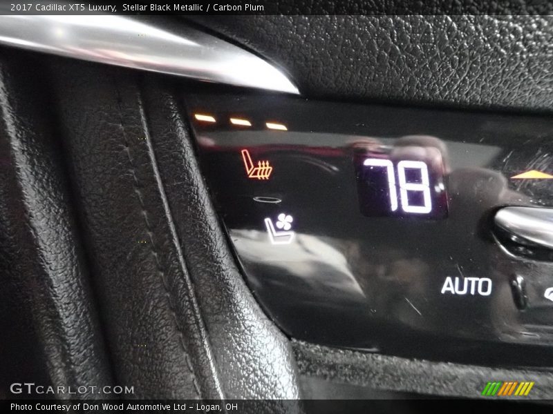 Stellar Black Metallic / Carbon Plum 2017 Cadillac XT5 Luxury