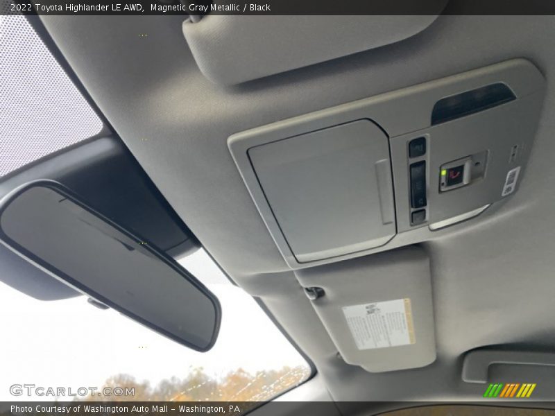 Magnetic Gray Metallic / Black 2022 Toyota Highlander LE AWD