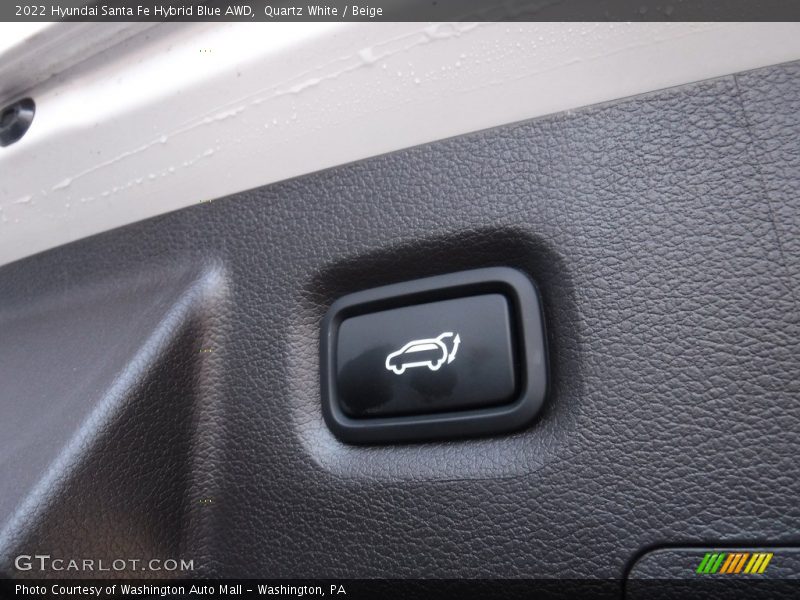 Quartz White / Beige 2022 Hyundai Santa Fe Hybrid Blue AWD