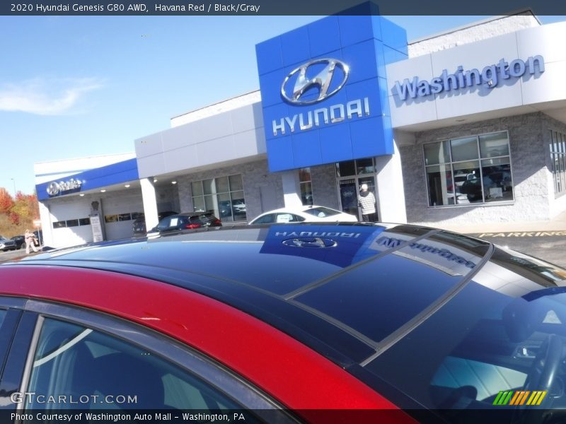 Havana Red / Black/Gray 2020 Hyundai Genesis G80 AWD