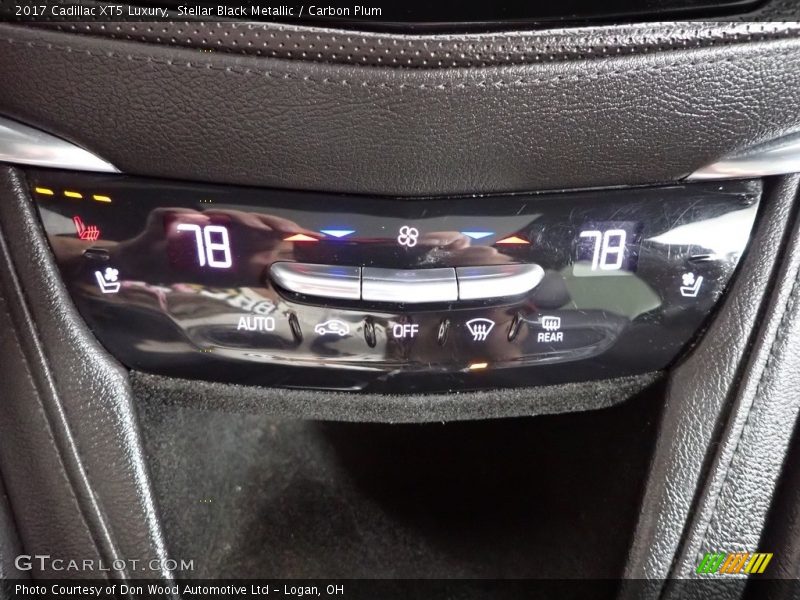 Stellar Black Metallic / Carbon Plum 2017 Cadillac XT5 Luxury