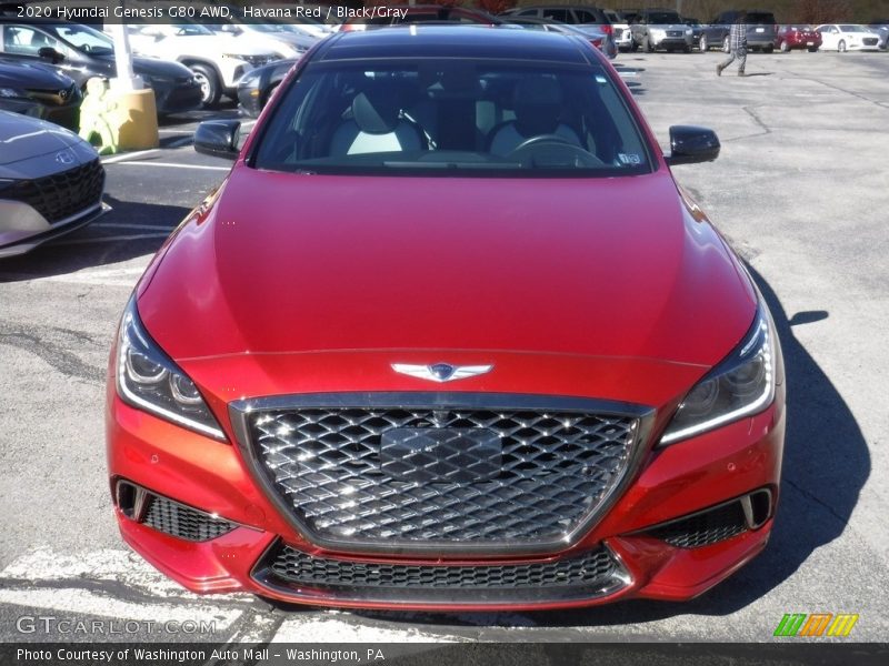 Havana Red / Black/Gray 2020 Hyundai Genesis G80 AWD