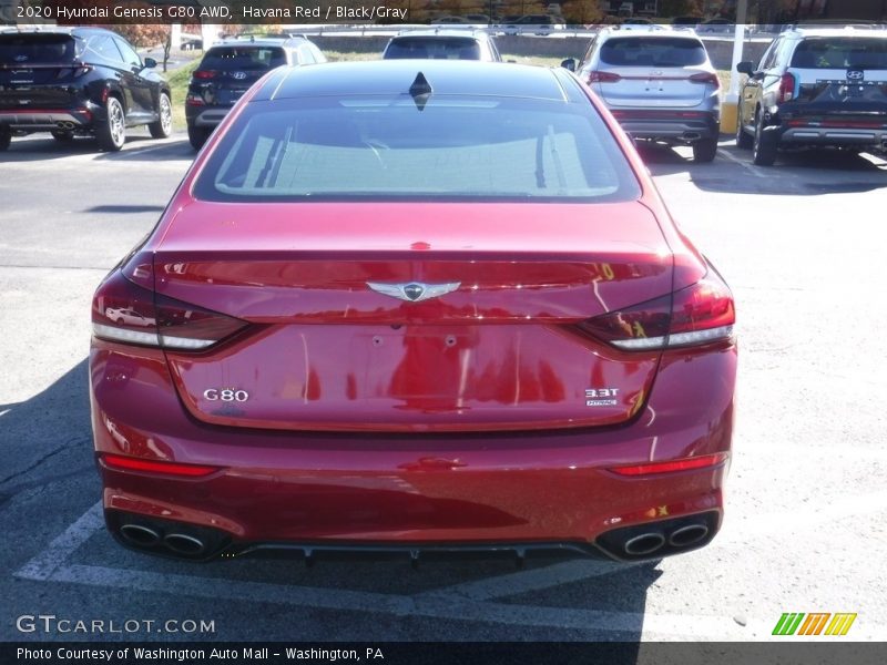 Havana Red / Black/Gray 2020 Hyundai Genesis G80 AWD