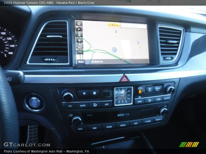 Navigation of 2020 Genesis G80 AWD