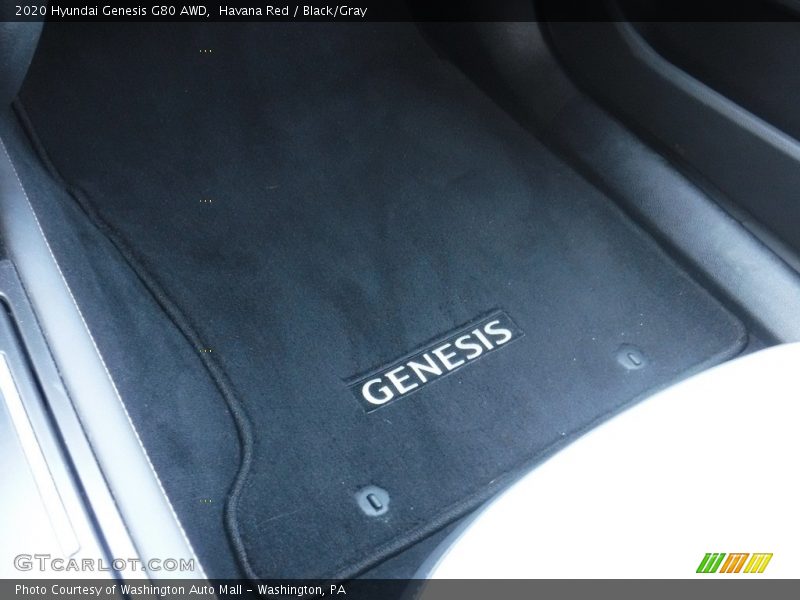 Havana Red / Black/Gray 2020 Hyundai Genesis G80 AWD