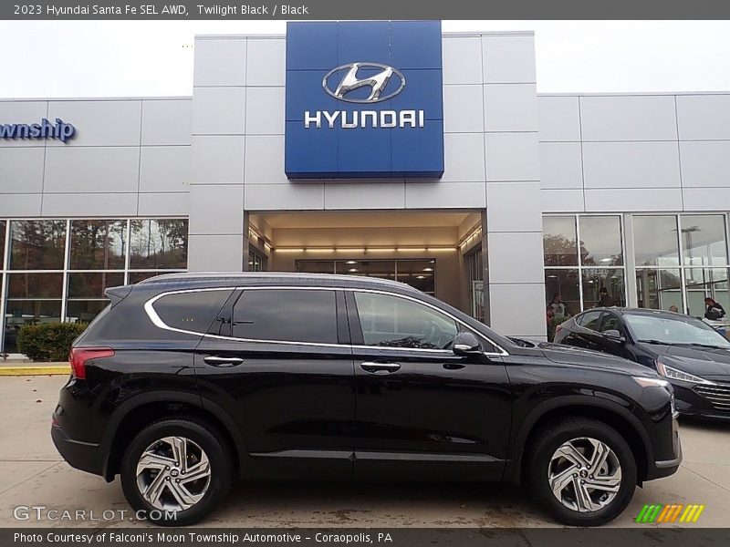 Twilight Black / Black 2023 Hyundai Santa Fe SEL AWD