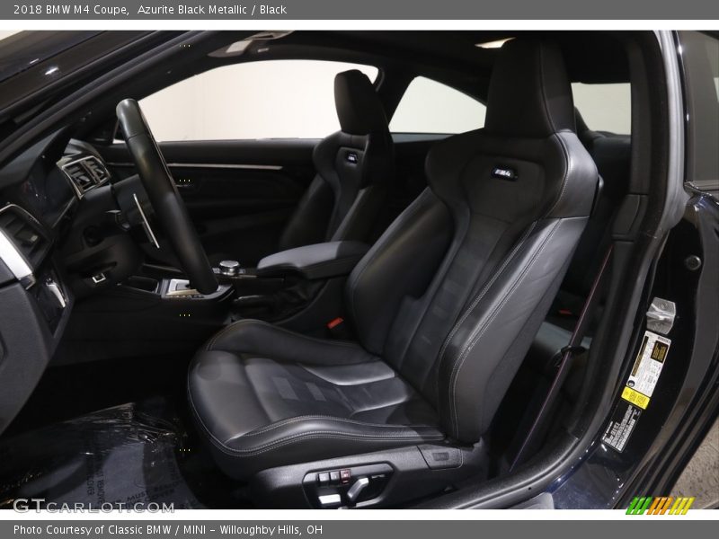 Azurite Black Metallic / Black 2018 BMW M4 Coupe