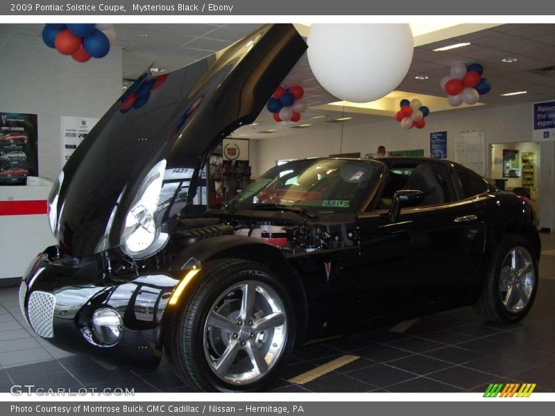 Mysterious Black / Ebony 2009 Pontiac Solstice Coupe