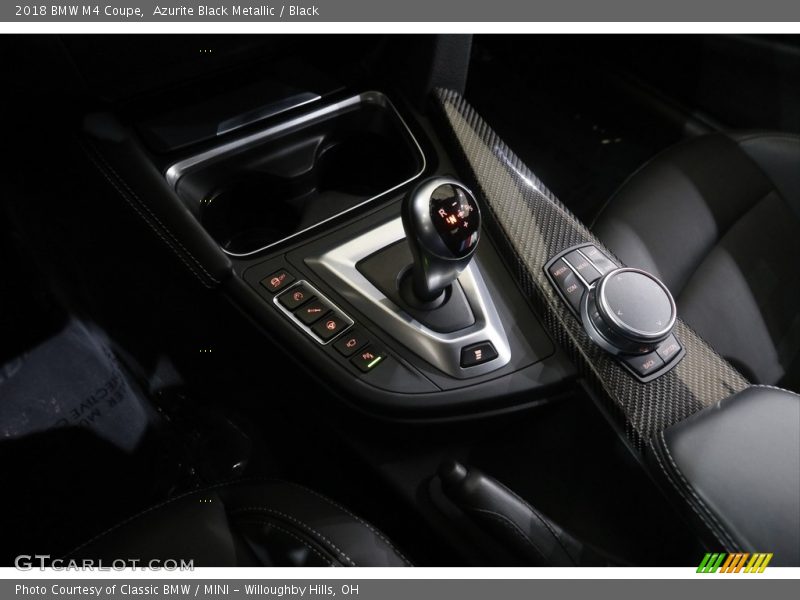 Azurite Black Metallic / Black 2018 BMW M4 Coupe