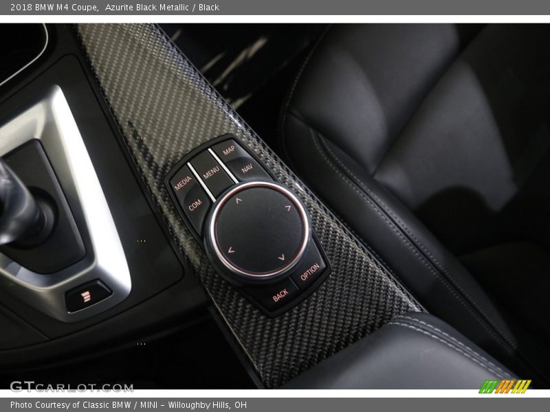 Azurite Black Metallic / Black 2018 BMW M4 Coupe