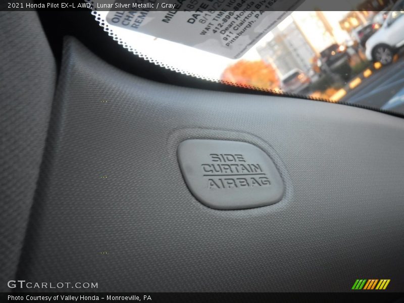Lunar Silver Metallic / Gray 2021 Honda Pilot EX-L AWD