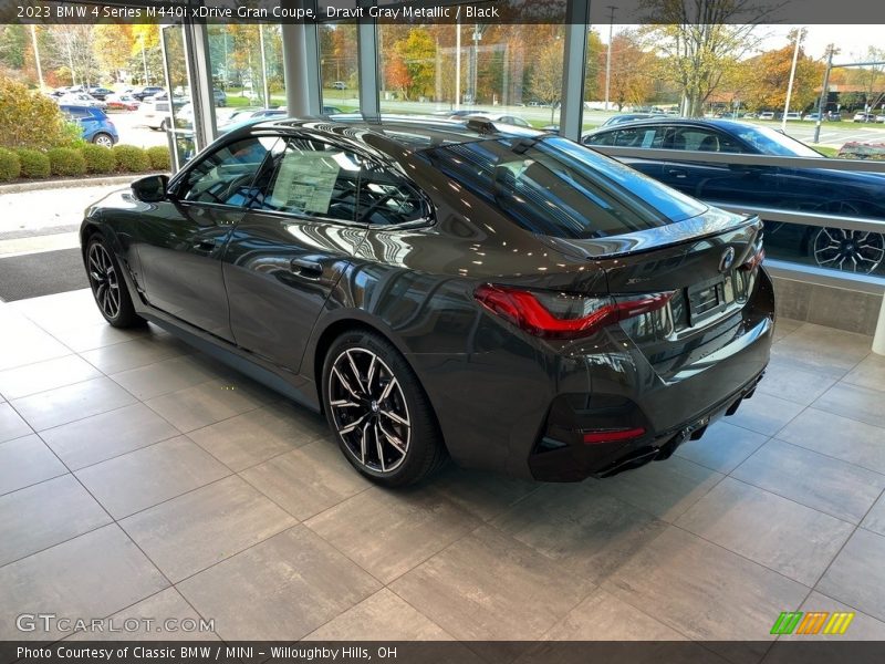 Dravit Gray Metallic / Black 2023 BMW 4 Series M440i xDrive Gran Coupe