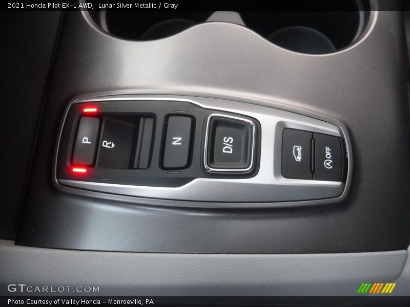 Lunar Silver Metallic / Gray 2021 Honda Pilot EX-L AWD