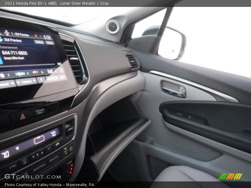 Lunar Silver Metallic / Gray 2021 Honda Pilot EX-L AWD