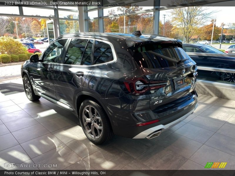 Dark Graphite Metallic / Black 2022 BMW X3 xDrive30i