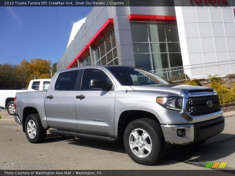Silver Sky Metallic / Graphite 2019 Toyota Tundra SR5 CrewMax 4x4