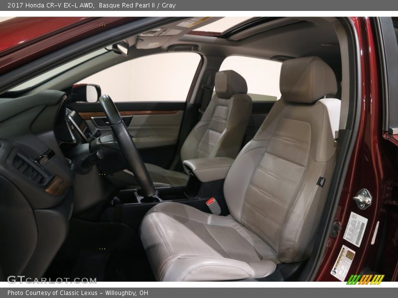 Basque Red Pearl II / Gray 2017 Honda CR-V EX-L AWD