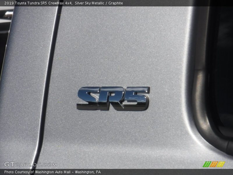 Silver Sky Metallic / Graphite 2019 Toyota Tundra SR5 CrewMax 4x4