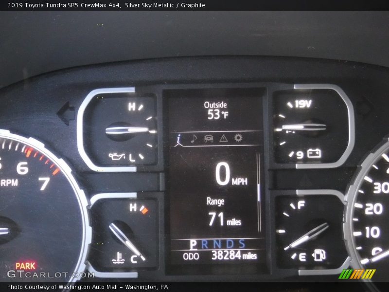 Silver Sky Metallic / Graphite 2019 Toyota Tundra SR5 CrewMax 4x4