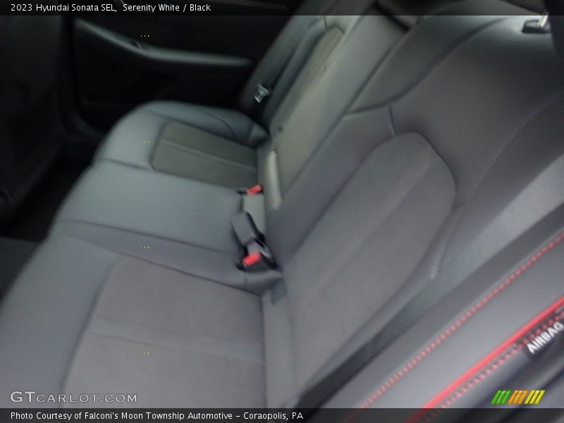 Serenity White / Black 2023 Hyundai Sonata SEL