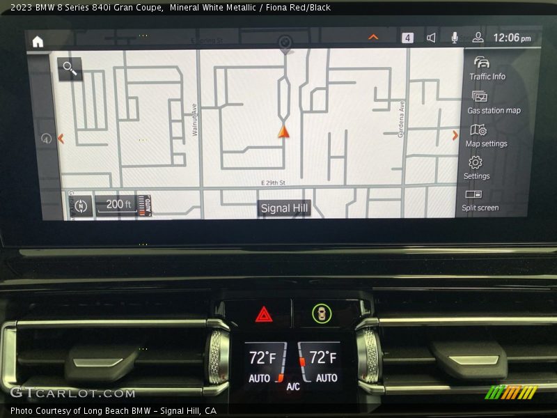 Mineral White Metallic / Fiona Red/Black 2023 BMW 8 Series 840i Gran Coupe